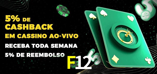 Promoções do cassino ao Vivo F12